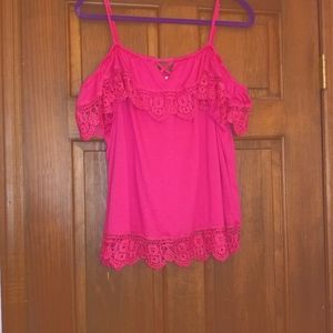 Fushia No Boundaries Top, Adjustable Straps